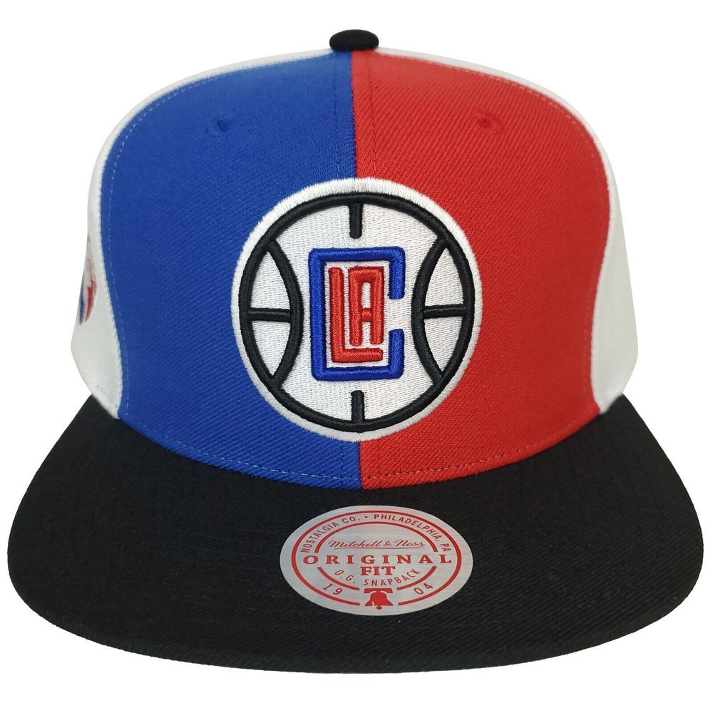 LA Clippers Mitchell & Ness NBA‎ Snapback Hat Cap 3D Logo 75th Pinwheel NWT